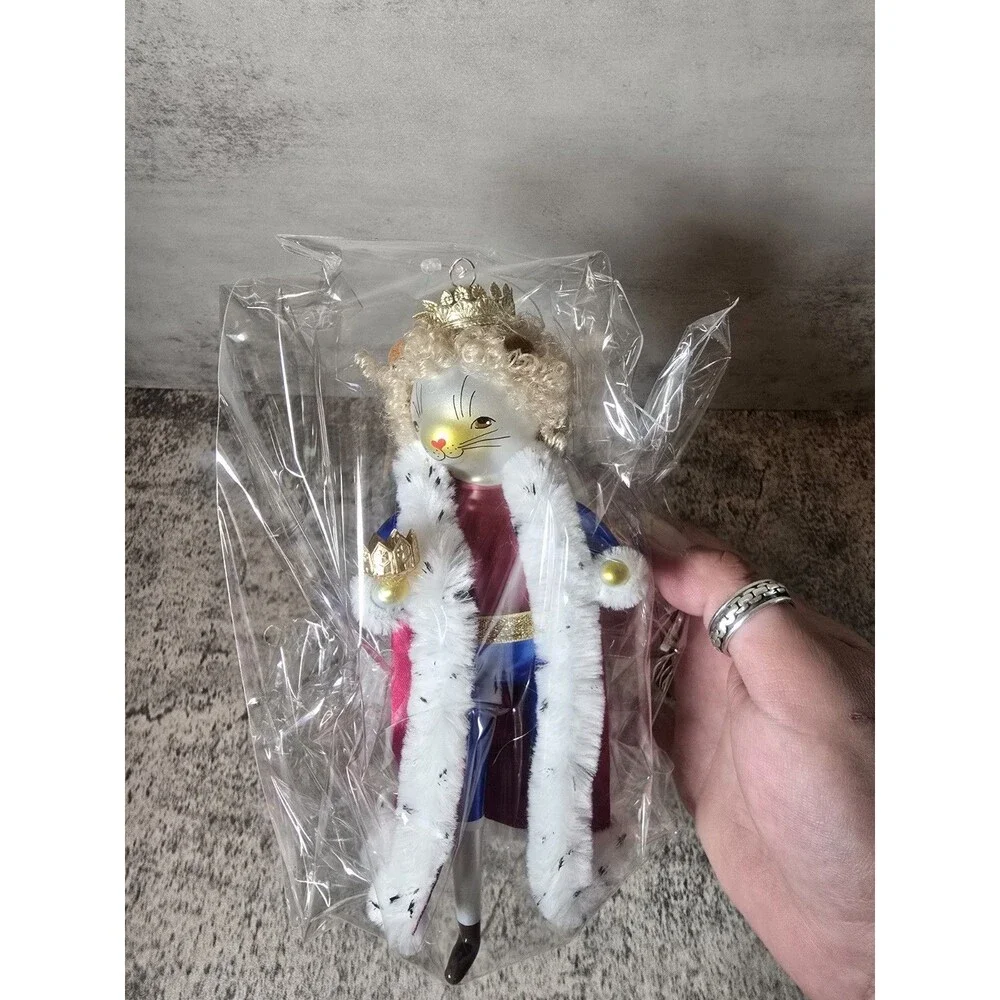 Soffieria De Carlini Christmas Ornament Mouse King Vintage  NWT Original Package
